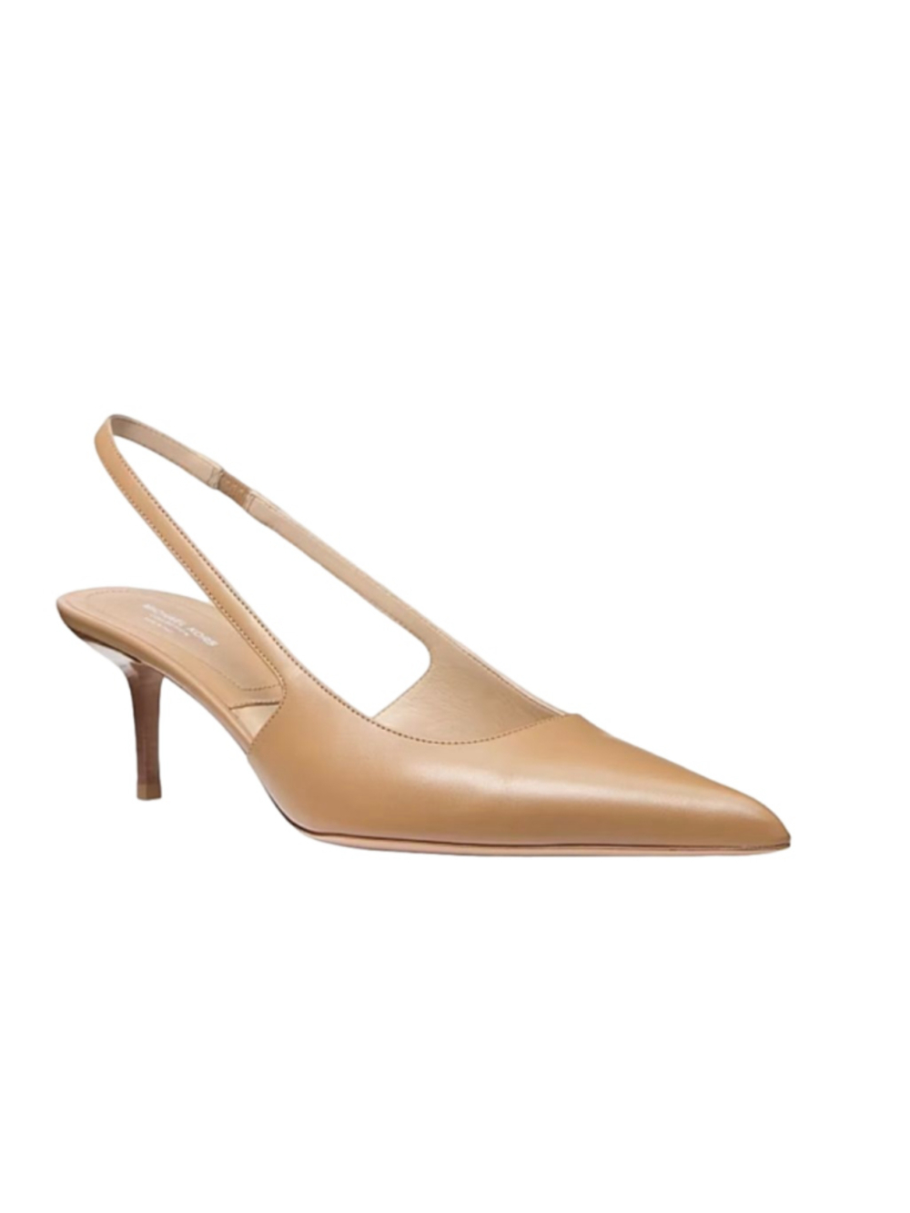 Michael Kors Emma Leather Sling Back Kitten Heels Size 8M - Picture 1 of 8